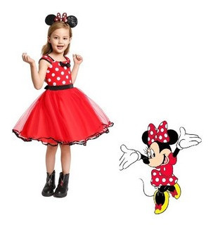 Vestidos Estilo Minnie Mouse Con Tul