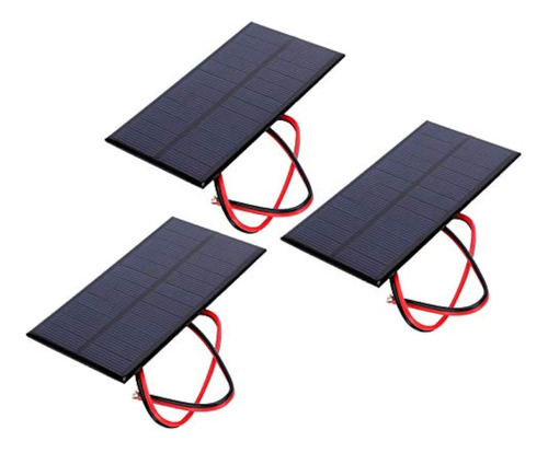 3 Unids Mini Panel Solar Dc 6v Polisilicio Módulo