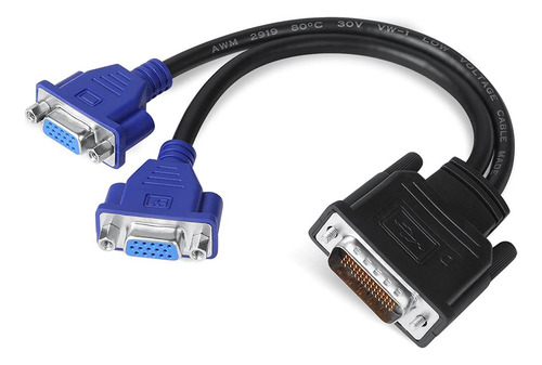 Aiposen Dms-59 Pine Macho Dual Vga Hebra Cable Adaptador