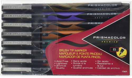 Imagen 1 de 8 de Prismacolor Premier 8 Marcadores Illustration Brush Tip
