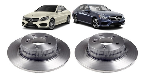 Disco Freio Traseiro Mercedes C180 1.8 Cgi 2011 2012 - Par