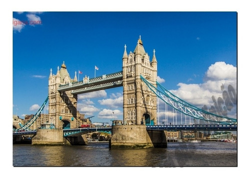 Quadro Hd 29cm X42cm Londres Inglaterra Tower Brige L296