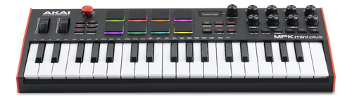 Teclado controlador Akai Midi Usb Mini Plus Mpk de 37 teclas