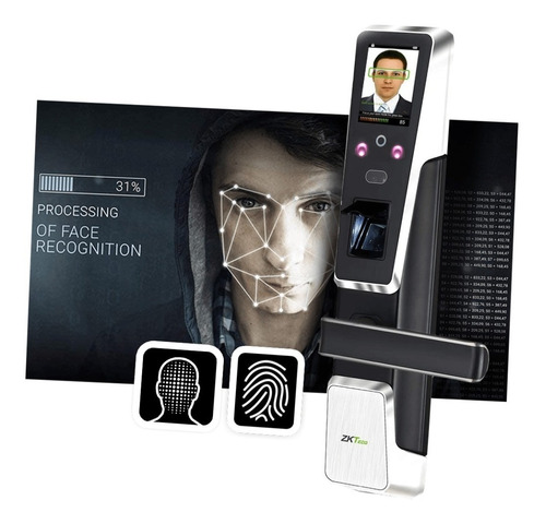 Cerradura Multi-biométrica Facial/huella Zm100 Zkteco Puerta
