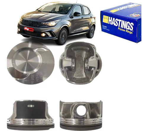 Jogo Pistao Com Aneis Fiat Argo Cronos Strada 1.3 4c Firefly