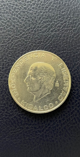 Moneda 5 Pesos - Miguel Hidalgo - Plata - Año 1956