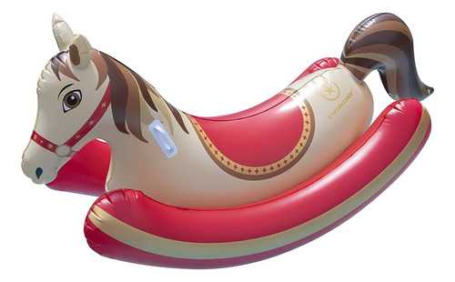 Hobby Horse - Balancín Inflable Piscina, Multicolor, 8...