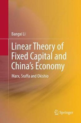 Libro Linear Theory Of Fixed Capital And China's Economy ...