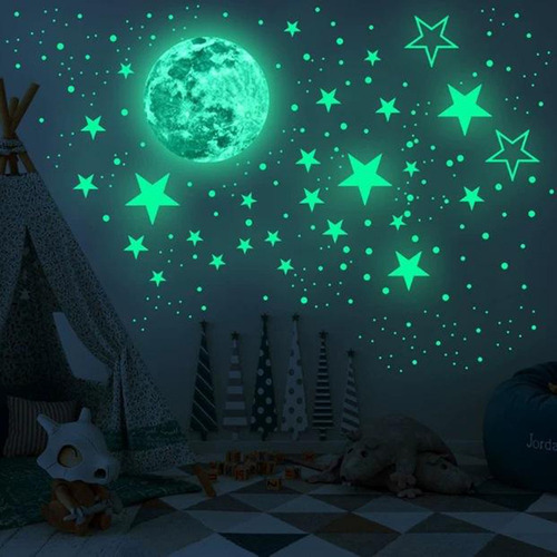 ' Brillan En La Oscuridad Estrellas Para Techo, 435pcs
