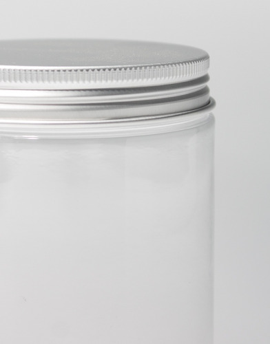 Pote Transparente Plateado (300ml)