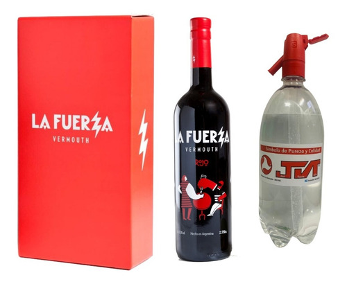 Imagen 1 de 5 de Caja Con 1 Botella La Fuerza A Elección + Soda. Caba + Gba.