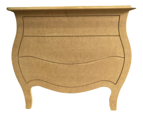 Comoda Decorativa Fake Modelo Geometrico Festas Cor Mdf Cru