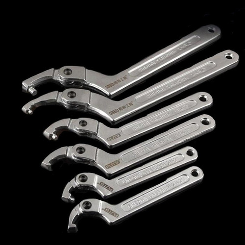 Llave De Cabeza De Gancho Ajustable En Forma De Gancho Llave