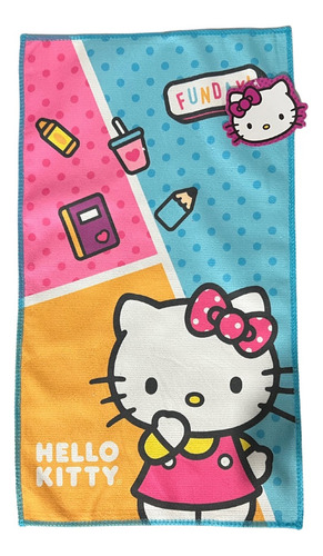 Set Higiene Dental Toalla + Cepillo Hello Kitty Escolar Niña