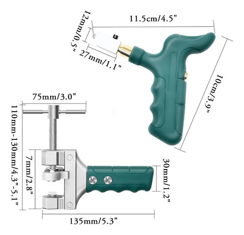 Cortador Manual De Cerámica Divisor De Azulejos Vidrio Mano