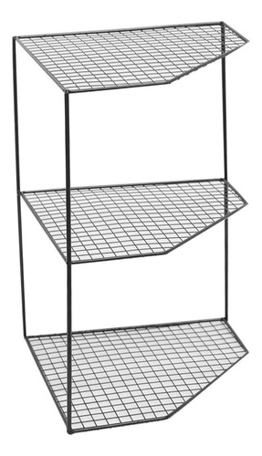 Estante De Almacenamiento De Cocina Estante 3 Niveles Negro