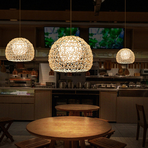Candelabro De Ratán Rustic Lamp Shades
