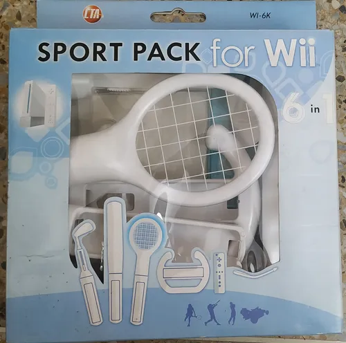 comprar Wii Sport Pack 6 En 1: Empuñadura, Volante, Bate