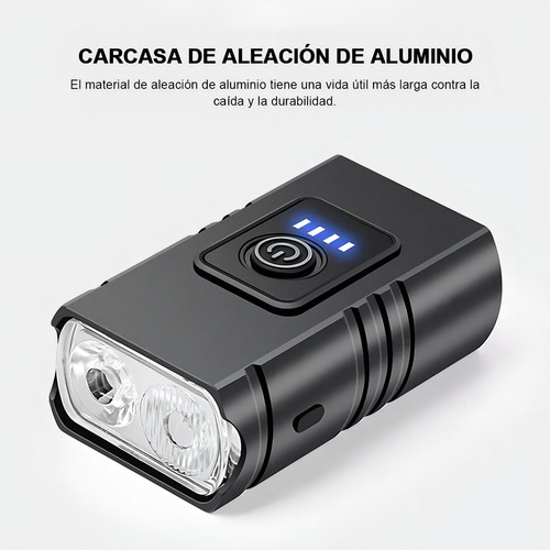 De Luz Bicicleta Usb Recargable Delantera Y Trasera Ipx6