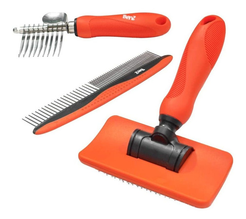  Dog Grooming Tools Kit Â¿ Slicker Brush, Dematting Rak...