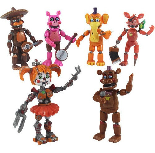 6 Piezas Five Nights At Fnaf Freddy - Figura De Acción De Co