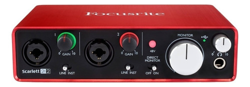 Interfaz De Audio Focusrite Scarlett 2i2 2.ª  Gen