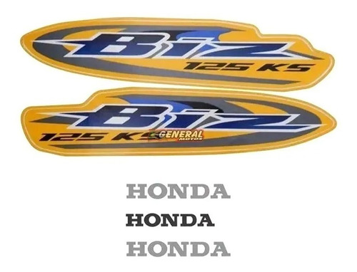 Kit Adesivo Jogo Faixas Moto Honda Biz 125 2008