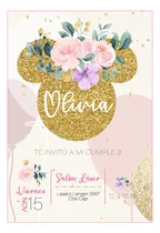 Comprar Kit Imprimible Minnie Glitter Bolsita Invitación Candy