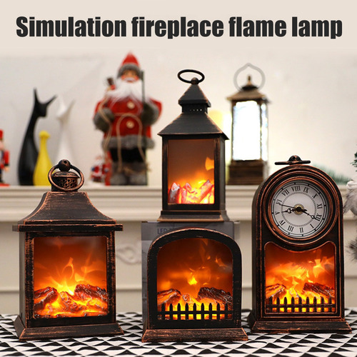 Farol Para Chimenea, Diseño De Troncos Led Para Navidad, Mul