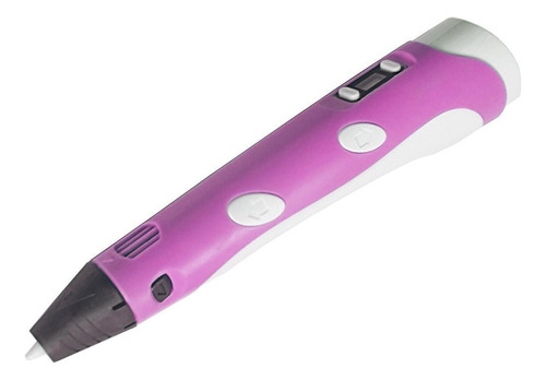 Caneta 3d Pla Abs Controle Velocidade Temperatura Usb Rosa