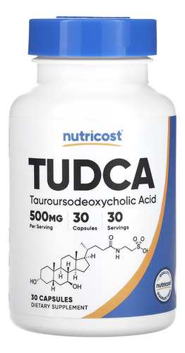 Nutricost Tudca 500 Mg Suplemento 30 Cápsulas 