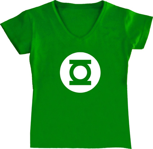 Blusa Linterna Verde Dama Comic Heroe Tv Vc Camiseta Urbanoz