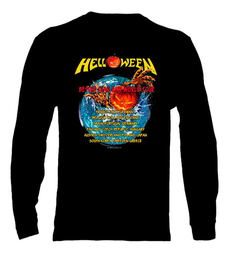 Polera Manga Larga Helloween - Ver 07 - Better Than Raw Worl