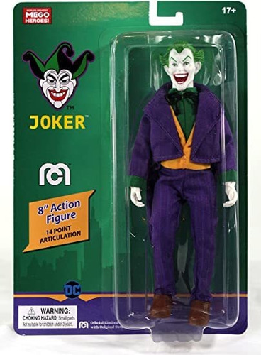 Figura De Acción Mego  The Joker Dc, 8 , Coleccionable,