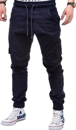 Pantalón Jogger Cargo Jeans Para Hombre Casual