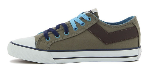 Pony Canvas Bajo Lona Oliva/choco