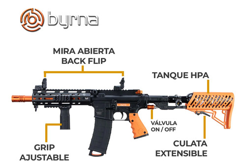 Rifle Disuasivo Pcp Co2 Anti Saqueo Byrna Mission 4