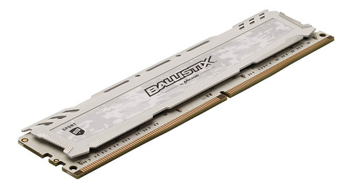 Memoria Ballistix Sport de 16 GB, Ddr4, 2400 MHz, color blanco, 12 unidades
