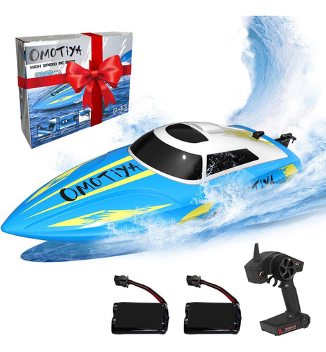 Barco De Control Remoto Omotiya Speed R Para Niños Y Niñas D