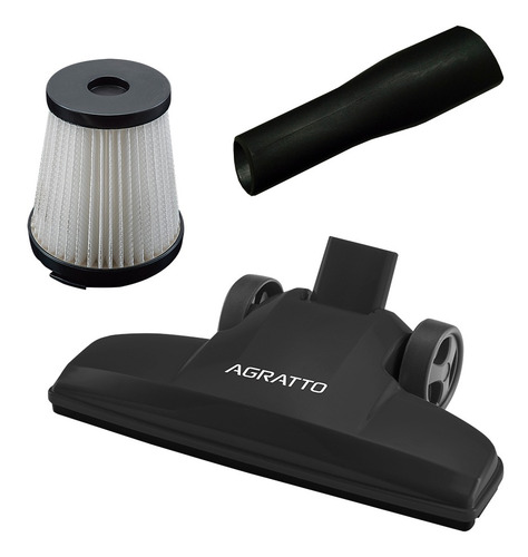 Imagem 4 de 4 de Aspirador de pó Agratto Duo Praticci preto 127V