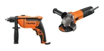 Comprar Kit Taladro 1\u002F2  650w + Pulidora Angular 4-1\u002F2  800w Truper