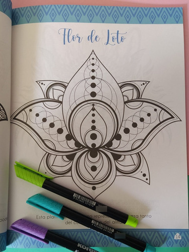 Imagen 3 de 3 de Cartilla Gran Libro De Mandalas Primavera