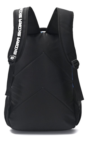 Mochila Escolar Skora Resistente Espalda Reforzada Diseño Color Negro Diseño De La Tela Gamer