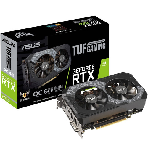 Tarjeta De Video Asus Tuf Rtx2060 O6g Gaming Gddr6 6gb