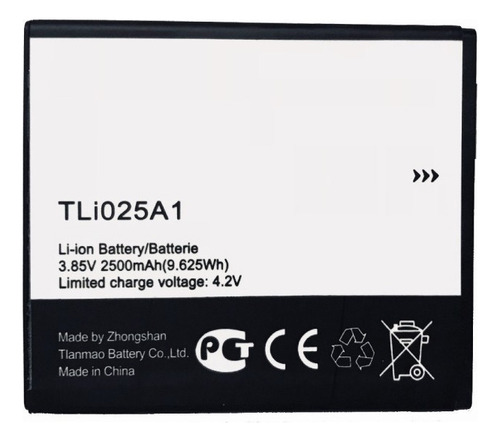Bateria Tli025a1 Para Alcatel Pixi 4 Ot5012g A3 Plus Pop 4