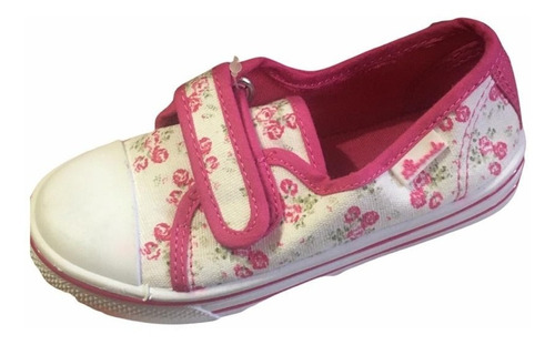 Zapatilla Con Flores 