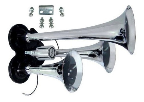Corneta De Aire Cromada Triple Para Camion