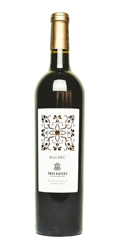 Imagen 1 de 2 de Vino Tinto Malbec Tres Raíces 750 Ml