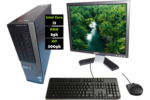 Cpu Completo Dell 790 Core I3-2120 8gb Hd 500gb Monitor 17 