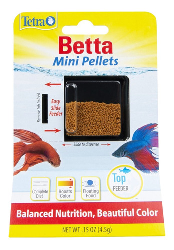 Tetra Betta Min Mini Pellets 4.5gr Alimento Para Peces Betta
